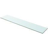 vidaXL Polica Prosojno Steklo 100x20 cm, (20765182) Cene