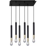 Vidik 23203 VISEĆA SVJETILJKA 6xE27 METALNE TUBE SA ZLATNIM MODERNA VISILICA | shoptok.hr