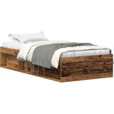 vidaXL Okvir kreveta bez madraca staro drvo 100x200 cm | shoptok.hr