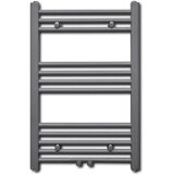 vidaXL kupaonski radijator za ručnike s prečkama ravni sivi 500 x 764 mm | shoptok.hr