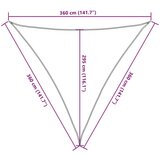 vidaXL Senčno jadro peščeno 3,6x3,6x3,6 m 100 % poliester oxford | Shoptok.si