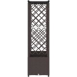  Povišeni krevet s mrežom i krovom Smeđa 202 x 40 x 138 cm PP | Eponuda.com