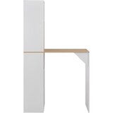 The Living Store Barska miza z omarico bela 115x59x200 cm - Barska Miza, (21420648) | Shoptok.si