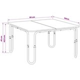 Stolić za kavu Staro drvo 59 x 59 x 45 cm Konstruirano drvo - Staro drvo 59 x 59 x 45 cm | shoptok.hr