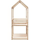  Krevet na kat s krovom 80 x 200 cm od masivne borovine | shoptok.hr