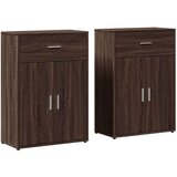  Komoda 2 kom boja smeđeg hrasta 60x30x84 cm konstruiranog drva | shoptok.hr