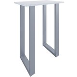 XXXL Barska Miza Xona B, Bela, Srebrna, 80x50 | Shoptok.si