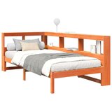  Krevet s regalom za knjige bez madraca 90 x 200 cm od borovine | shoptok.hr