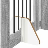  Vrata za pse s postoljem 4 pcs Siva sonoma 60 x 80 cm | Eponuda.ba