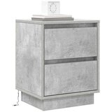  Noćni ormar s ladicama 2 pcs Betonski sivi 39 x 34,5 x 50 cm | shoptok.hr