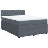 Maison Chic Box spring posteljni - Vzmetna postelja z vzmetnico temno siv 140x190 cm žamet SL18169, (21894482) | Shoptok.si