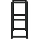  Okvir za kupaonski umivaonik crni 59 x 38 x 83 cm željezni | Eponuda.com