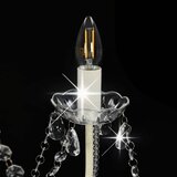  Luster s perlama bijeli 8 žarulja E14 | shoptok.hr