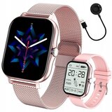  Aku. unisex športna pametna ura touch 2 pasova Bluetooth FitPro roza | Shoptok.si