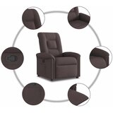  Naslonjač od tkanine tamnosmeđi | shoptok.hr