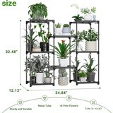 INF 8-stopenjsko kovinsko stojalo za rože za balkon, (21686183) | Shoptok.si