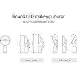 Notino Beauty Electro Collection Round LED Make-up mirror with a stand kozmetično ogledalce z osvetlitvijo | Shoptok.si