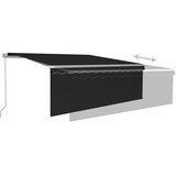 Tenda na ručno uvlačenje s roletom 4,5 x 3 m antracit | shoptok.hr