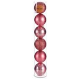  Set božićnih kuglica Roza Plastika 8 x 9 x 8 cm (24 kom.) | shoptok.hr