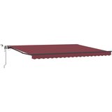Tenda na automatsko uvlačenje s LED smeđa 450 x 300 cm | shoptok.hr