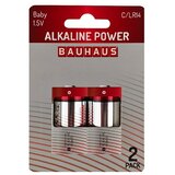 BAUHAUS Alkalna baterija POWER Baby C LR14 (Baby C, Alkalna (mangan), Število: 2 kos) | Shoptok.si