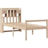  Krevet s regalom za knjige bez madraca 75x190 cm borovina | shoptok.hr