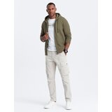 Ombre BASIC men's cotton stretch sweatshirt - olive | Eponuda.ba