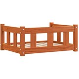  Krevet za psa Vosak smeđa 65,5 x 50 x 28 cm Čvrsto borovo drvo | shoptok.hr