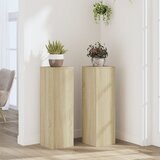  Stalci za biljke 2 kom boja hrasta 25x25x80cm konstruirano drvo | shoptok.hr