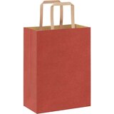  Papirnate vrećice 250 kom s ručkama crvene 21x11x28 cm | shoptok.hr