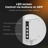 Aeno Premium Eco Smart Quadro zidna grijalica 500 W 50 × 50 cm bijela | shoptok.hr
