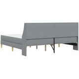  Okvir kreveta s madracem Svijetlo siva 200 x 200 cm Poliester | shoptok.hr