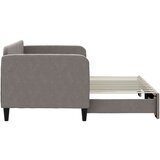  Izvlečna dnevna postelja temno taupe 80x200 cm blago, (20937904) | Shoptok.si