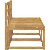  2 Komad Srednja sofa za van Čvrsto drvo akacije Bijela | Eponuda.com