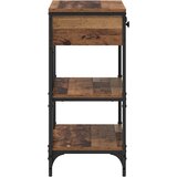  Konzolna stolica s ladicama Smeđa 75 x 34,5 x 75 cm boja drva | shoptok.hr