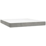  box spring s madracem LED svjetlosivi 180x200 cm baršun | shoptok.hr