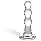 Gläs - analni dildo od valovitog stakla (proziran) Cijene