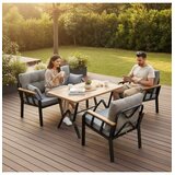 Hanah home Baštenski set nameštaja, Crni Cene