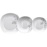 Ad trend 18-delni set krožnikov, črna roža, porcelan Cene