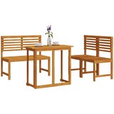  4-delni vrtni jedilni set iz trdnega akacijevega lesa | Shoptok.si