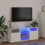 TV ormarić s LED svjetlima bijeli 120 x 30 x 50 cm | shoptok.hr