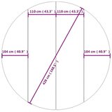 vidaXL Platno za tlo ispod bazena svjetlosivo Ø428 cm poliesterska | shoptok.hr