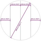 vidaXL Podloga za bazen svetlo siva Ø428 cm poliestrski geotekstil | Shoptok.si