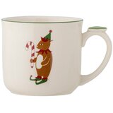 Bloomingville Krem šalica s božićnim motivom s cjedilom od kamenine 300 ml Valentin – | shoptok.hr