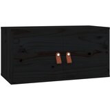  Zidni ormarići 2 kom crni 60x30x30 cm od masivne borovine | shoptok.hr