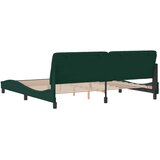 Okvir za krevet bez madraca tamnozeleni 200x200 cm baršunasti | shoptok.hr