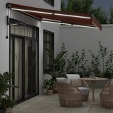 Tenda na automatsko uvlačenje s LED smeđa 350 x 250 cm | Eponuda.com