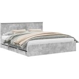  Krevetna konstrukcija s ladicama Betonski sivi 180 x 200 cm Siva 210 x 183 x 90 cm | Shoptok.si