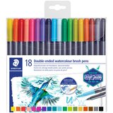 Staedtler pero iz dvojnih vlaken s konico čopiča, etui 18, (21655255) Cene