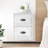  Zidni noćni ormarići 2 kom visoki sjaj bijeli 41,5x36x53 cm | Eponuda.com
